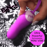 Silicone Mini Vibe  w/ Remote - Purple